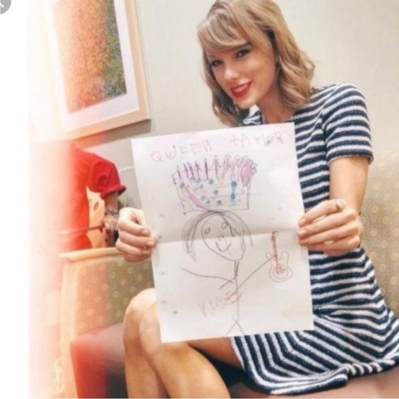 THEORY Albita Guardia Dress Uniform White Navy Blue Stripe Fit Flare Sz 4 NEW - Picture 2 of 13